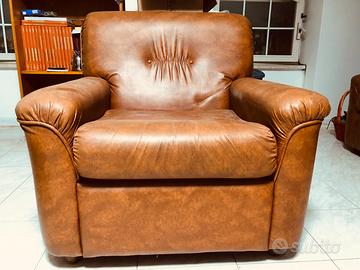 Poltrona similpelle 80x80