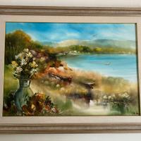 Quadro dipinto a mano con cornice