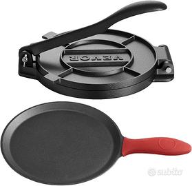 VEVOR Pressa Manuale per Tortilla in Ghisa