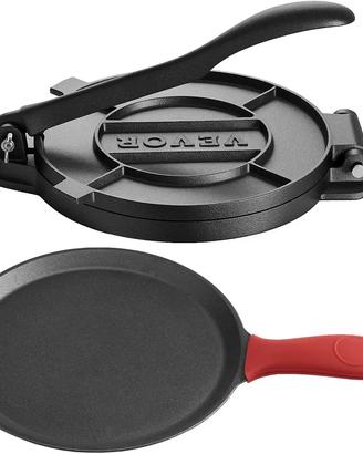 VEVOR Pressa Manuale per Tortilla, necci, creps 