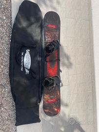 Tavola snowboard 153 cm con custodia