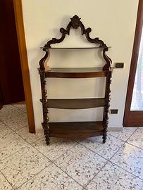 Antico Mobile Etagerè in Legno Pregiato