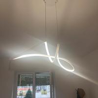 Lampdario led design ruby bianco luce naturale