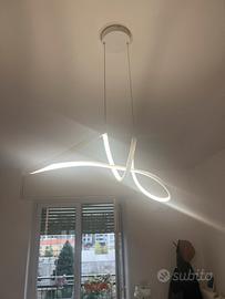 Lampdario led design ruby bianco luce naturale