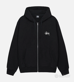 Felpa con zip Stüssy nera