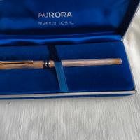 Penna stilografica Aurora Argento 925