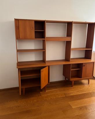 Libreria in legno anni 60