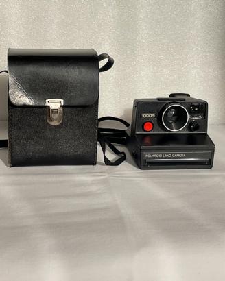 POLAROID LAND CAMERA 1000S-CUSTODIA PELLE-VINTAGE