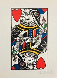 Regina di Cuori dell' Arma dei Carabinieri su tela