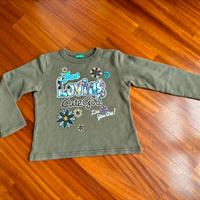 Felpa cotone bambina 6 anni Benetton