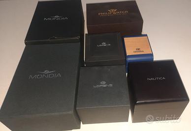 Scatole Orologi e astucci bracciali varie Marche