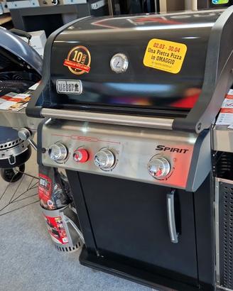 BARBECUE WEBER SPIRIT INOX GHISA GAS CARBONE FIERA