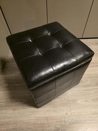 Pouf contenitore colore nero