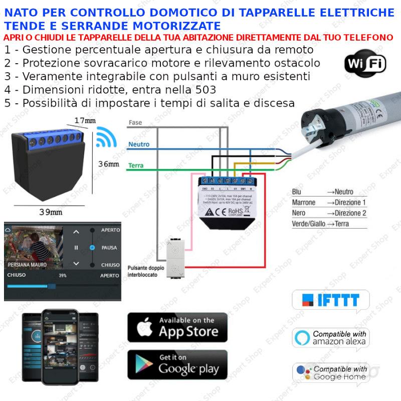 TECNOGM - DRONEMANIA - Centrale 2 canali tapparelle domotica Shelly 2.5 -  Informatica In vendita a Pisa - Subito