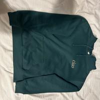 Felpa verde con cappuccio con scritta “ciao”