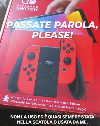 Nintendo switch OLED rossa limited edition Mario 