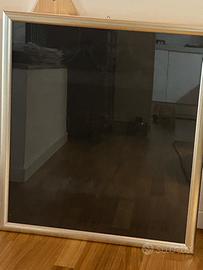 Cornice in legno argentato stondato