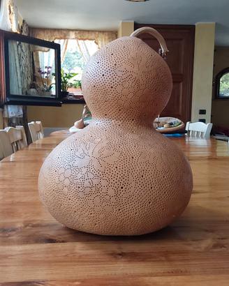 zucche intagliate a mano