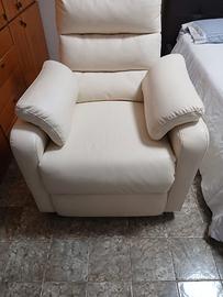 poltrona relax di pelle