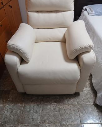 poltrona relax di pelle