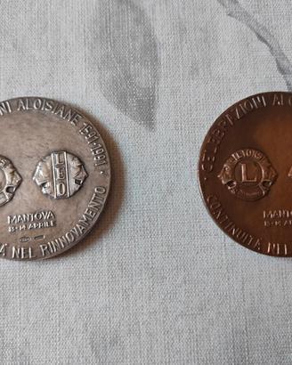 Medaglie argento e bronzo 