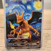 Pokémon Card Charizard Notte Stellata Fanart SVP