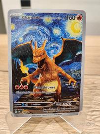 Pokémon Card Charizard Notte Stellata Fanart SVP