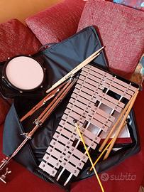 xiofono. Percussion plus glockenspiel SET COMPLETO