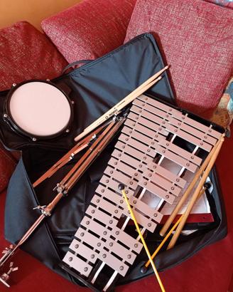 xiofono. Percussion plus glockenspiel SET COMPLETO