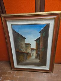 Quadro vie di Bologna - Pittore Gianni Rossetti