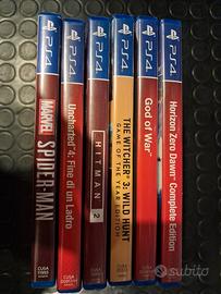 ps4 play station 4 lotto 6 giochi completi ottimi