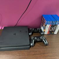 PlayStation 4 Slim 500GB + 2 Joystick + 9 Giochi