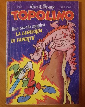 Topolino libretto Disney n.1686 del 20 Marzo 1988
