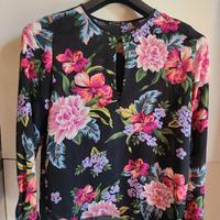 camicia floreale taglia S