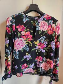 camicia floreale taglia S