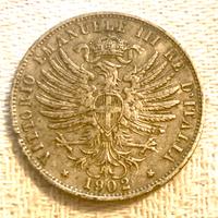 Regno d'Italia - 25 Centesimi (1902) - RARA - BB