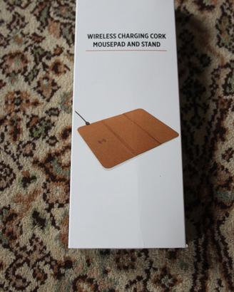 5W Wireless caricabatteria e mousepad, nuovo