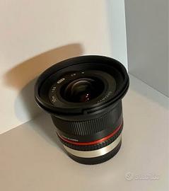 Samyang 12mm/2.0 manuale per FUJI