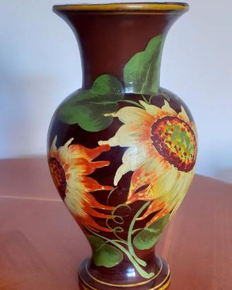 VASO VINTAGE CERAMICA - DECORATO A MANO
