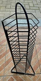 Porta CD / DVD a Colonna in metallo  Nero H 60x14