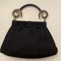 Borsa elegante vintage seta nera