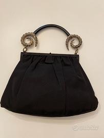 Borsa elegante vintage seta nera