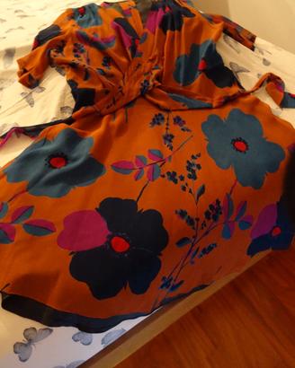 VESTITO FANTASIA SETA PURA