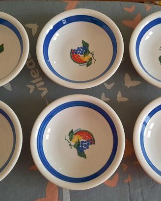 Set di 8 coppette in ceramica