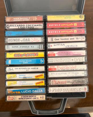 Porta cassette e musicassette varie