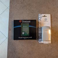 SEGA Dreamcast VMU verde + Vibration Pack