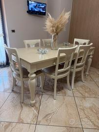 Tavolo legno +sedie