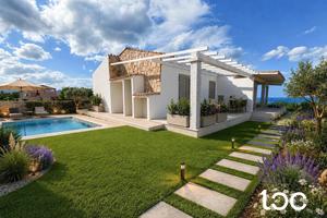 Villetta in bifamiliare con giardino privato e spl