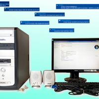 PC Desktop + Monitor 19 Asus, Tastiera, Casse