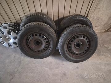 cerchi in ferro da 5x115 con gomme termiche 215 60